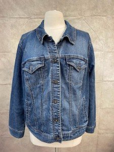 Women's Blue Denim Jean Jacket Size 18W