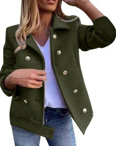 Women's Slim Fit Double Breasted Winter Jacket