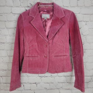 Pink Suede Blazer Jacket for Women by Wilson's