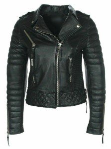 Women's Slim Fit Lambskin Leather Biker Jacket