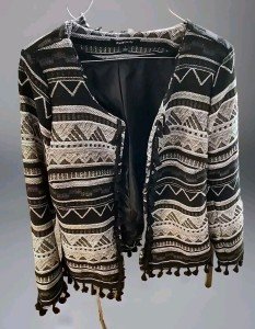 Relativity Tassel Open Jacket in Large