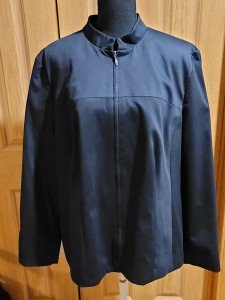 Women's Style&Co. Black Zip Up Jacket Size 16W