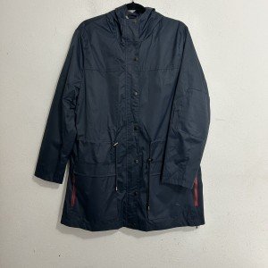 Yoki Women's Blue Hooded Jacket, Size 1XL