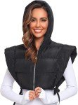 Cropped Hooded Puffer Vest for Women