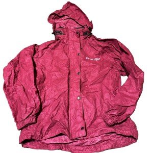 Pink Hooded Fishing Jacket for Women - Size Small