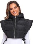 Cropped Hooded Puffer Vest for Women