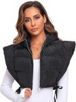 Cropped Hooded Puffer Vest for Women