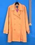 IZOD Women's Orange Belted Trench Coat Size L