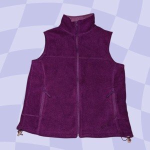 Cabela's Women's Purple Fleece Zip Vest Jacket