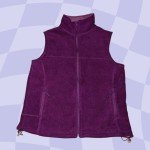Cabela's Women's Purple Fleece Zip Vest Jacket
