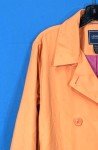 IZOD Women's Orange Belted Trench Coat Size L