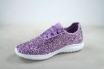 Women's Fashioin Glitter Sparkly Lightweight Metallic Tennis Sneaker Shoes NEW