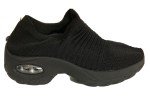 Fashion Womens Athletic Shoes Black Textile Mesh Size 40 EU/ 9 US