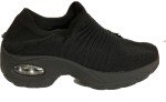 Fashion Womens Athletic Shoes Black Textile Mesh Size 40 EU/ 9 US