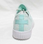 Womens Lightweight Sneaker Walking Fashion Shoes Glitter Mint All Sizes New