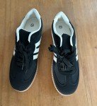 Womens Walking Athletic Fashion Sneakers / Shoes, Black, NEW, Size 40, Size 9
