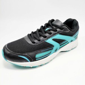 Fashion Athletic Sneaker Shoes Women's Black / Aqua Blue / White 51246 SZ 6M NEW