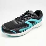 Fashion Athletic Sneaker Shoes Women's Black / Aqua Blue / White 51246 SZ 6M NEW
