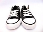 Women's Fashion Canvas Sneakers Lace Up Shoes, Size 5.0 US Black, NEW, 24391