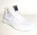 Fashion Womens Athletic Shoes White Mesh Lace Up Sneakers Size 7.5 M US