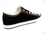 Women's Fashion Canvas Sneakers Lace Up Shoes, Size 5.0 US Black, NEW, 24391