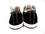 Women's Fashion Canvas Sneakers Lace Up Shoes, Size 5.0 US Black, NEW, 24391