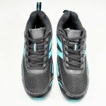 Fashion Athletic Sneaker Shoes Women's Black / Aqua Blue / White 51246 SZ 6M NEW