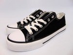 Women's Fashion Canvas Sneakers Lace Up Shoes, Size 5.0 US Black, NEW, 24391