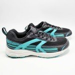 Fashion Athletic Sneaker Shoes Women's Black / Aqua Blue / White 51246 SZ 6M NEW
