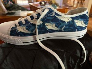 Custom Shark sneaker shoes size 42 / 11, Shark week! fashion, new