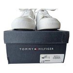 TOMMY HILFIGER Women’s 6 M LAMISS Tennis Shoes Fashion Sneakers White Logo NEW