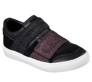 New Womens Glitter Shoes Fashion Casual Sneakers 7 Black Pink Strap Skechers