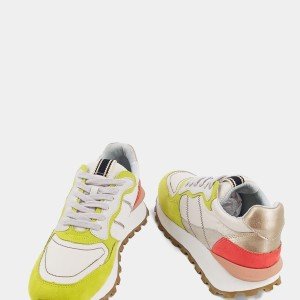 PHOEBE Silhouette SHUSHOP Running Style Sneaker- Lime Size 7