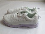 Fashion Sport Women White Running Light Weight Sneaker Shoes size 6.5 Sporty Gym