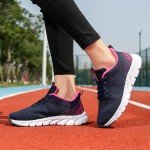 Ladies Athletic Shoes Mesh Sneakers Workout Womens Lace Up Non-Slip Sport Shoe