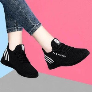 New Running Shoes, Woven Mesh Sports Shoes for Women, Fashionable and Trendy US