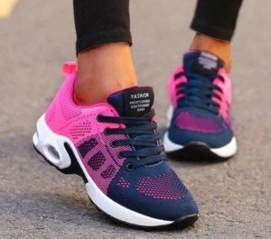 Women's Athletic Sneakers Breathable Knit Casual Sports Running Trainers Shoes