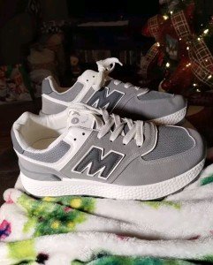 New Womens Super Cute Stylish Athletic Walking Running Sporty Shoes Gray White 