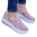 1 Pair Sport Shoes Solid Color Lightweight Pure Color Running Shoes Multicolors