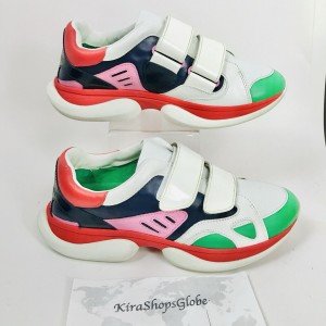 Tory Burch Sport Color Block Trainers Leather  Women’s US 8 New Store Display