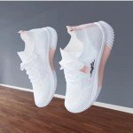  Ladies Athletic White Shoes With  Laces New 