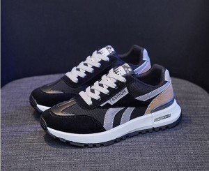 New Fashion Women Black Sneakers Canvas Comfort Autumn Athletic Ladies Shoes C79