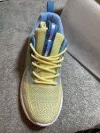 Womens Lightweight Breathable Casual Walking Shoes in Light Yellow & Blue.  NEW.