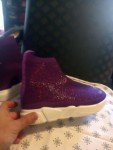 Ladies Purple Sparkly Tenny Shoes - Unbranded