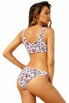 BIKINI "S" "M" "L" Ladies Bowknot Front Center Floral Bikini Quality Swimsuit