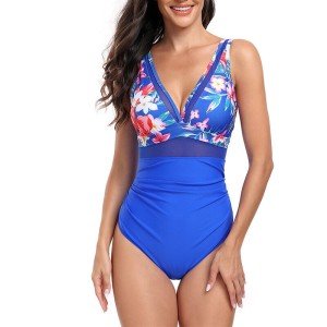 Ladies Swimsuit Floral Print Swim Bikini Sets Women Hot Spring Sexy Two Piece
