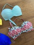 Four Womens Bikini Tops all Sizes Medium Travel Vacation Swimwear 