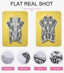 Dokotoo Womens Ladies Summer Beach Hawaiian Vacation Resort Wear Cruise Essentials Outfits Fashion Print Pop Pop Tassel Kimonos Spring Cardigans Bathing Suit Swimwear Swim Bikini Cover up Black