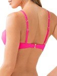 Smart & Sexy womens Swim Secret Convertible Push-up fashion bikini tops, Fuchia Sizzle, 32A US