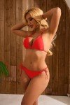 HISAGUHE Women Fashion Sexy Double Tie Rope Bikini Sets 2 Piece Swimsuits Bathing Suit Swimwear(Red,M)